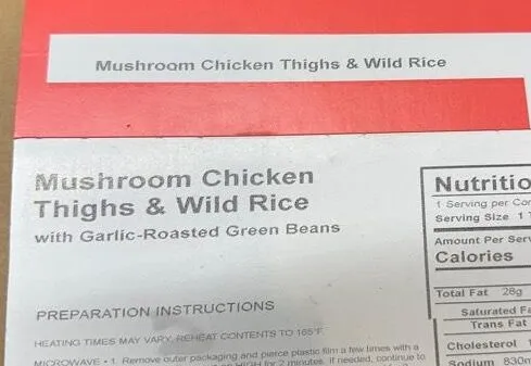 Mushroom chicken tighs & wild rice