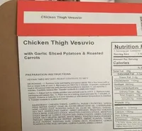 Chicken thigh Vesuvio