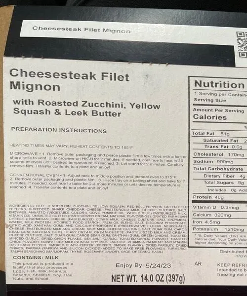 Cheesesteak Filet Mignon