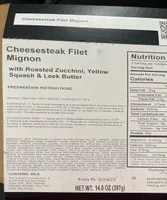 Cheesesteak Filet Mignon
