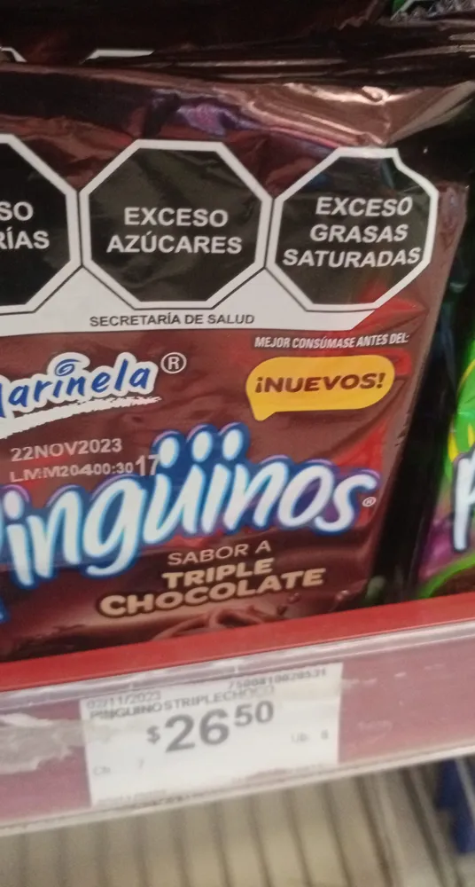 Pingüinos sabor a triple chocolate