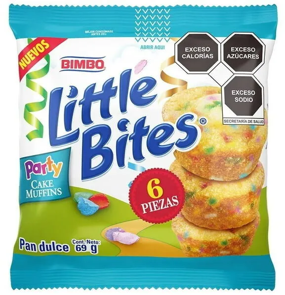 Little Bites party cake muffins Pan dulce