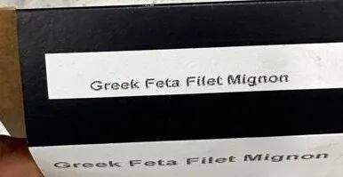 Greek feta filet mignon
