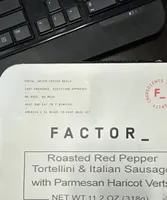 Roasted Red Pepper Tortellini & Italian sausage