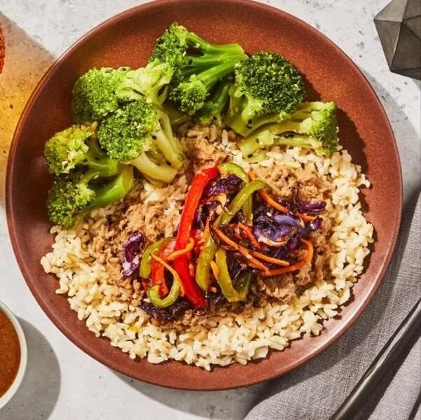 Shredded Pork Egg Roll Bowl