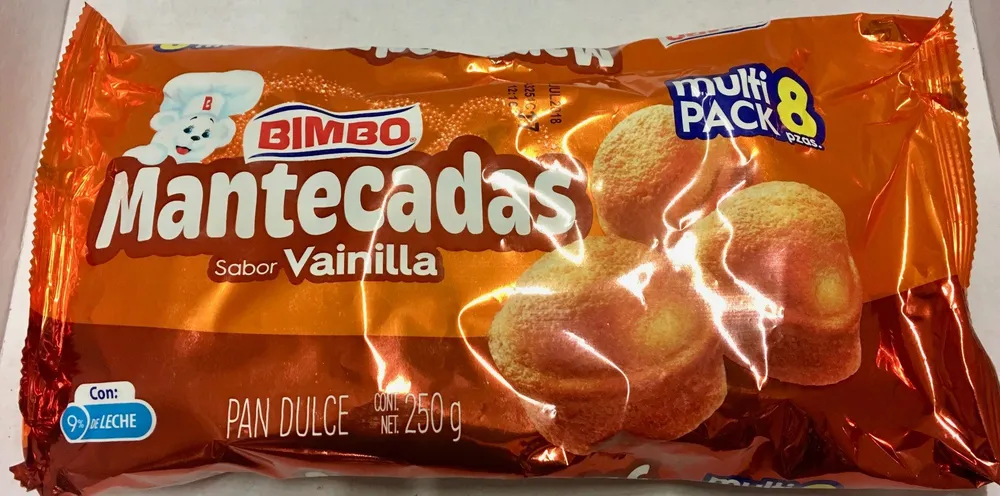 Mantecadas sabor vainilla