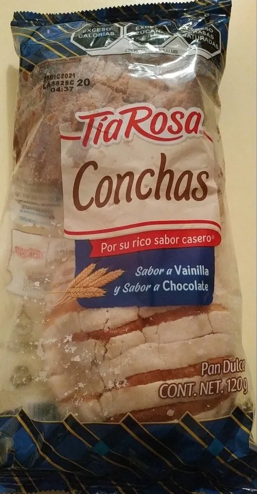 Conchas sabor vainilla y chocolate