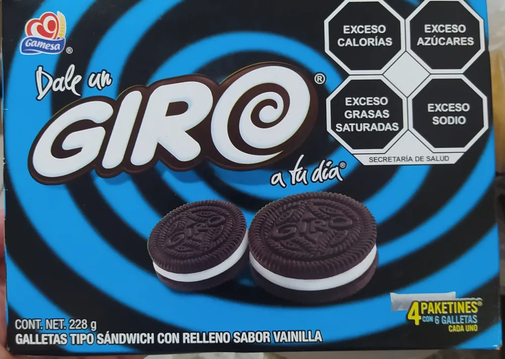 Galletas tipo sándwich con relleno sabor vainilla