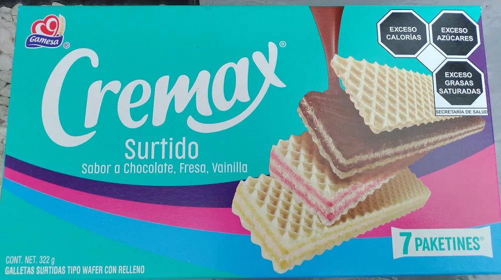 Cremax surtido, fresa, vainilla chocolate