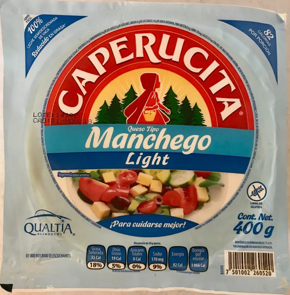 Caperucita Quesi tipo Manchego light