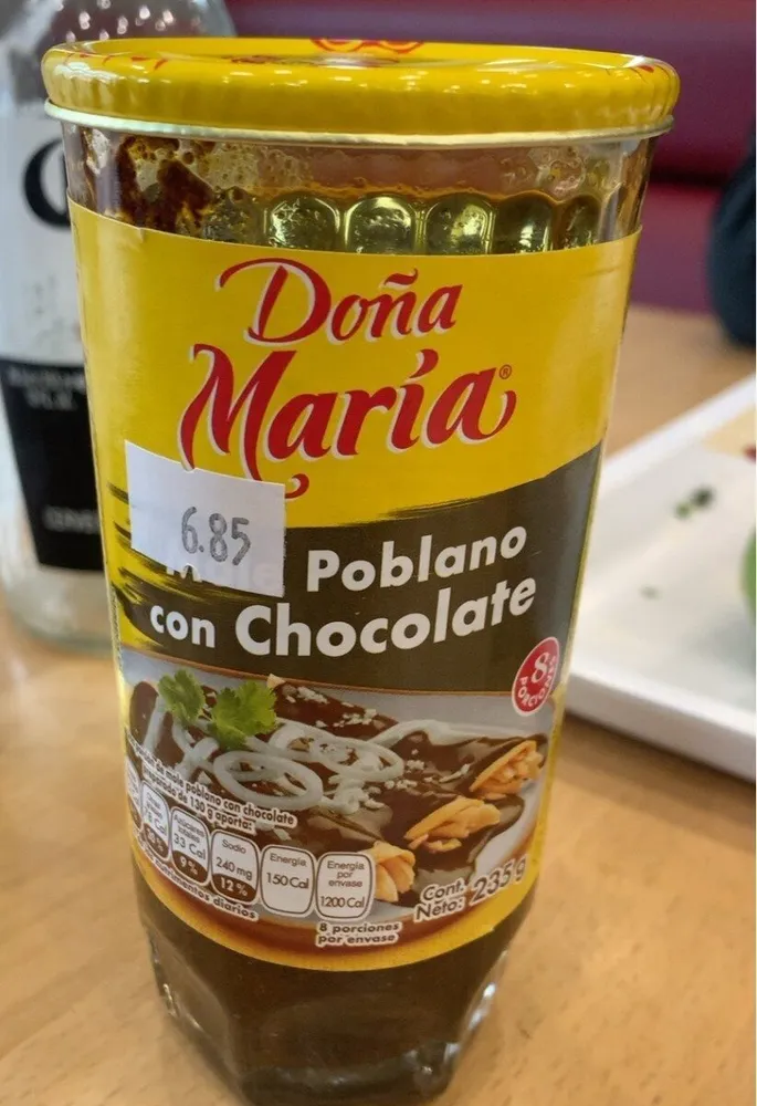 Poblano con chocolte