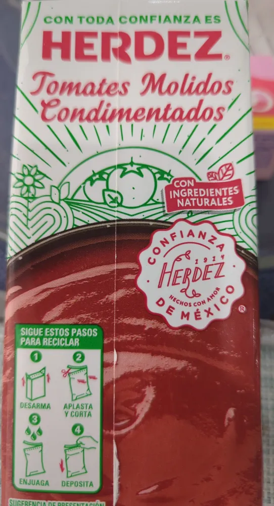 Tomates molidos condimentados
