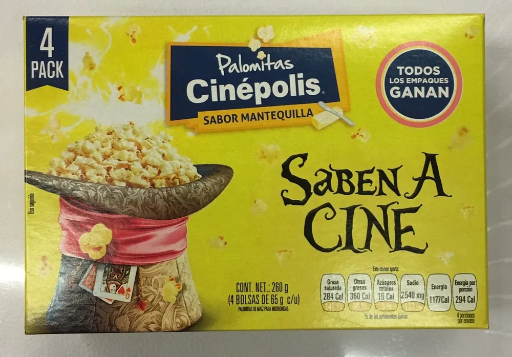 Palomitas Cinepolis Mantequilla
