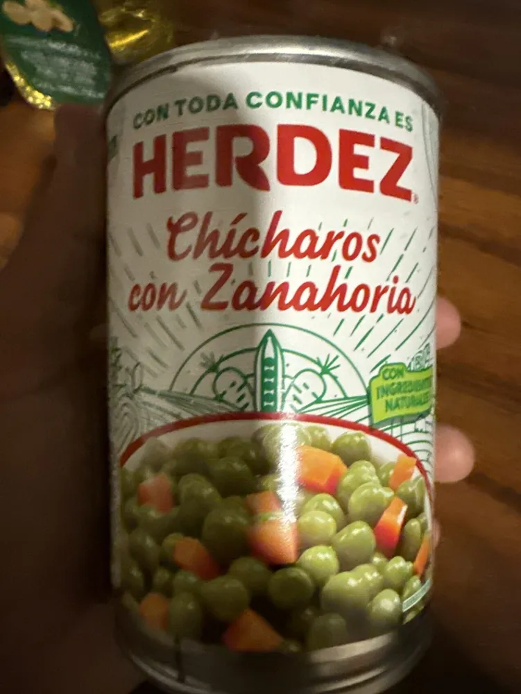 Chícharos con zanahoria