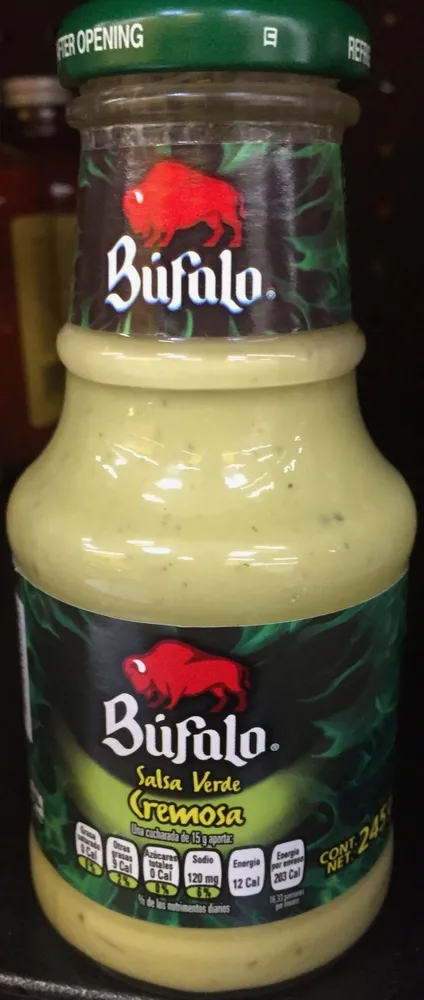 Bufalo salsa verde cremosa