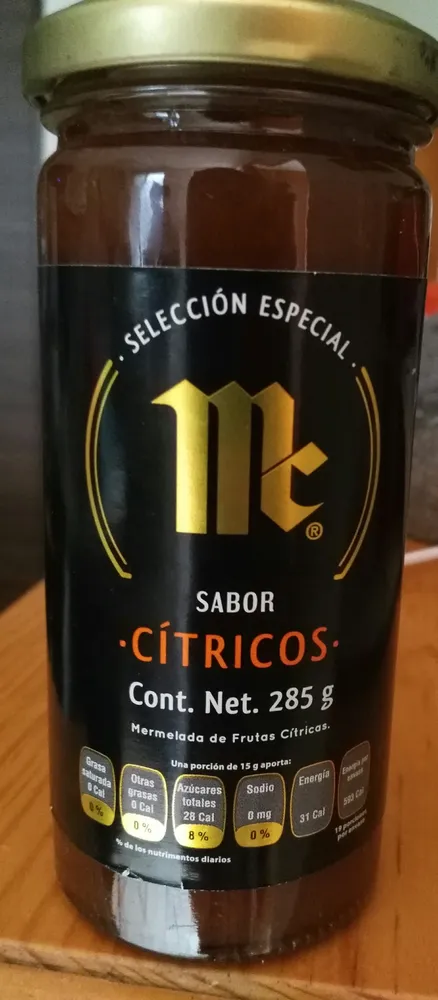 Mermelada McCormick selección especial cítricos