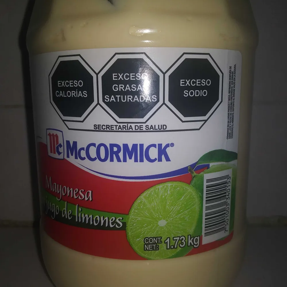 Mayonesa con jugo de limones