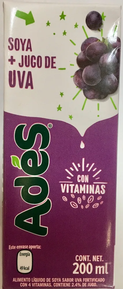 Ades Soya + Jugo de Uva