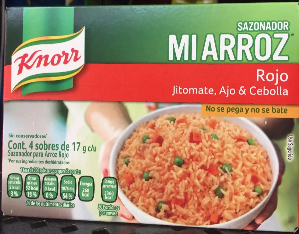 SAZONADOR MI ARROZ JITOMATE, AJO Y CEBOLLA