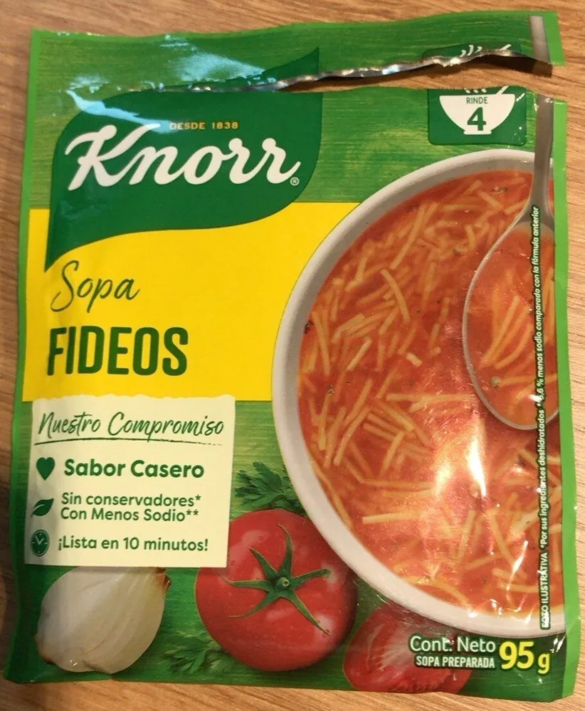 Sopa fideos