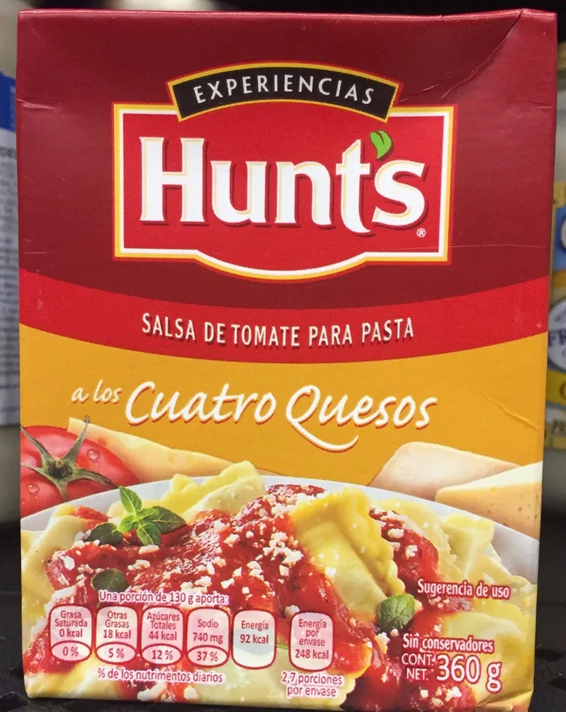 SALSA DE TOMATE PARA PASTA A LOS 4 QUESOS