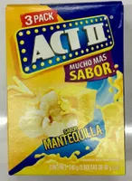 Act II sabor Mantequilla 3 Pack