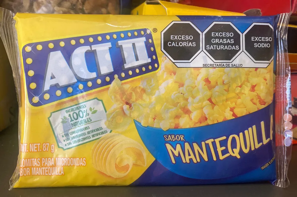 Palomitas para microondas sabor mantequilla