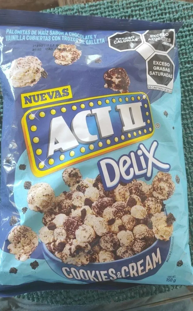 Palomitas de maíz sabor a chocolate y vainilla