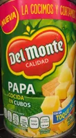 Papa cocida en cubos Del Monte