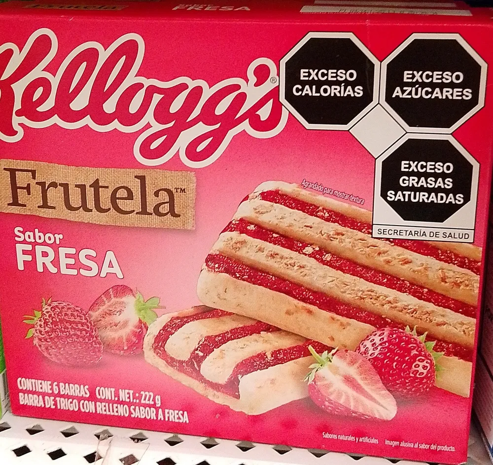 Cereal Kelloggs 222 G Barras Frutela Fresa