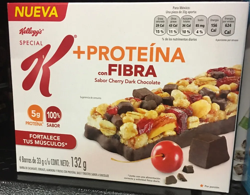 Special K +Proteina con fibra sabor Cherry Dark Chocolate