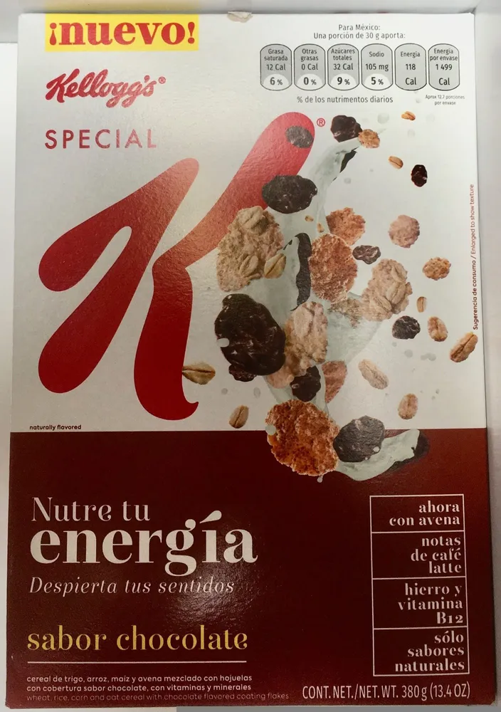 SPECIAL K  CHOCOLATE ENERGÍA