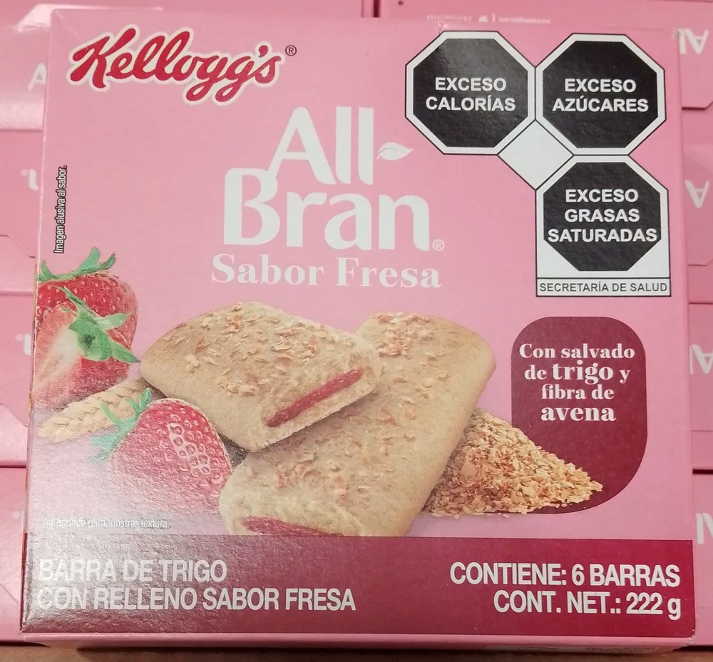 All Bran rellena de sabor Fresa