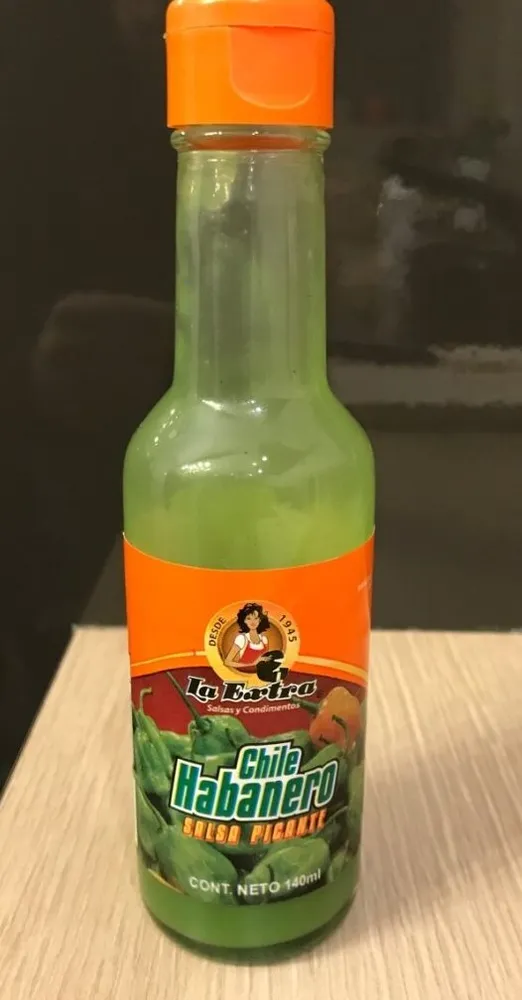 Salsa picante chile habanero