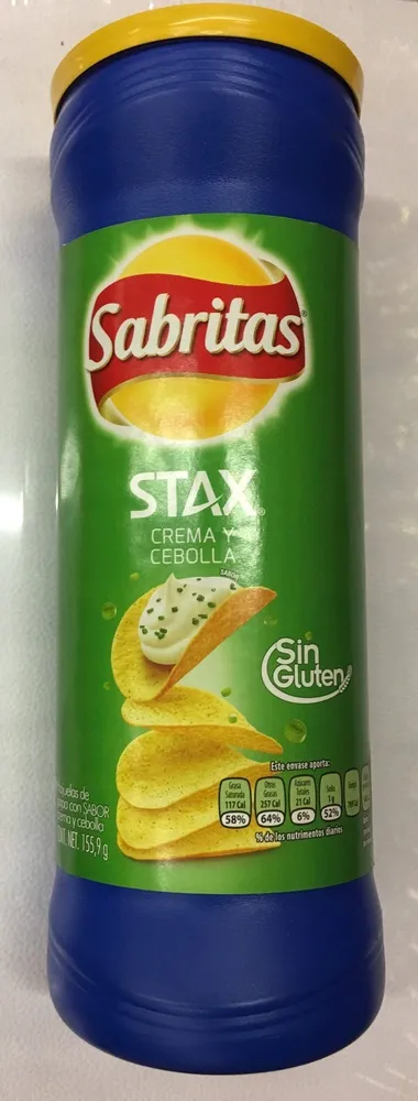 Sabritas Stax Crema y cebolla