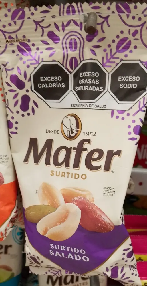 Mezcla de cacahuate Mafer surtido salado