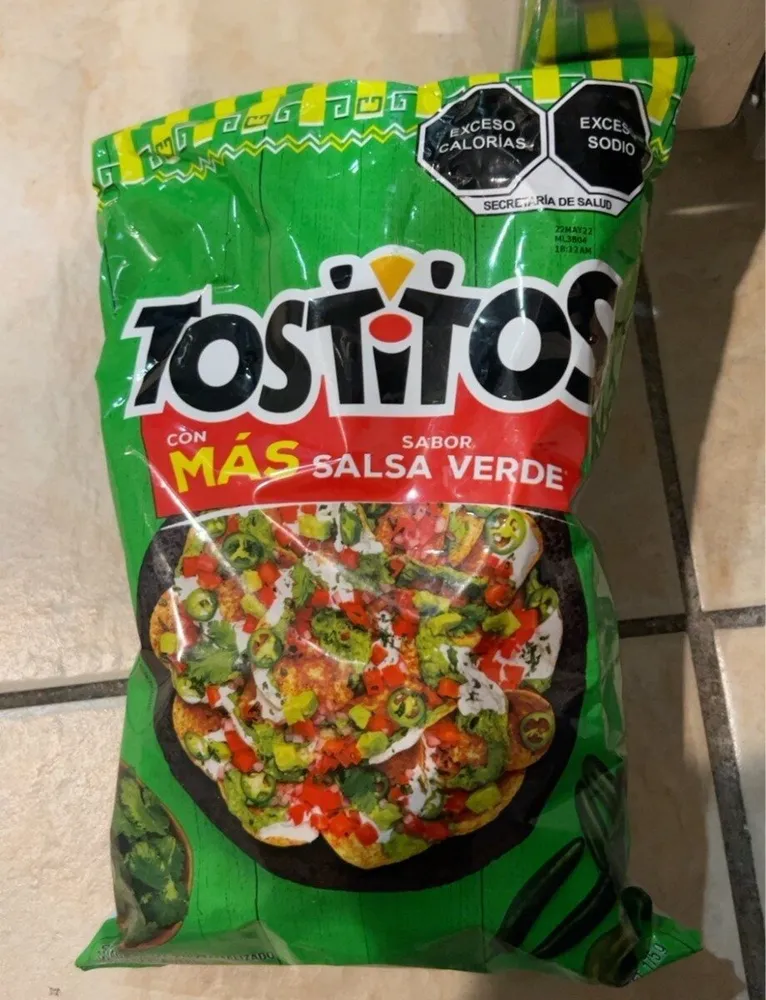 Botana Tostitos sabor salsa verde
