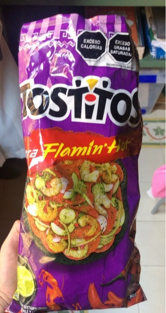 Botana Tostitos sabor flamin hot