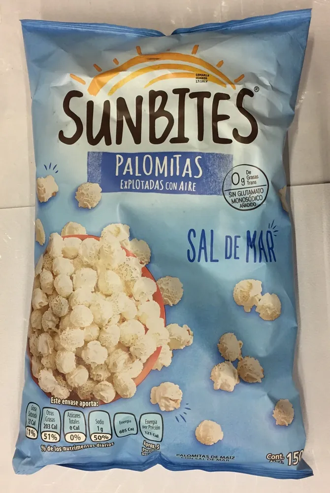 Sunbites Palomitas con Sal de Mar
