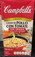 CALDO DE POLLO CON TOMATE SIN GRASA