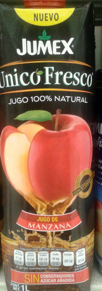 Único Fresco Jugo de Manzana