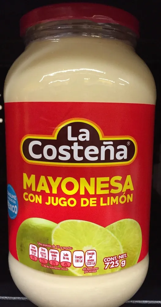 Mayonesa con jugo de limón, La Costeña