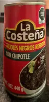 Frijoles negros refritos con chipotle