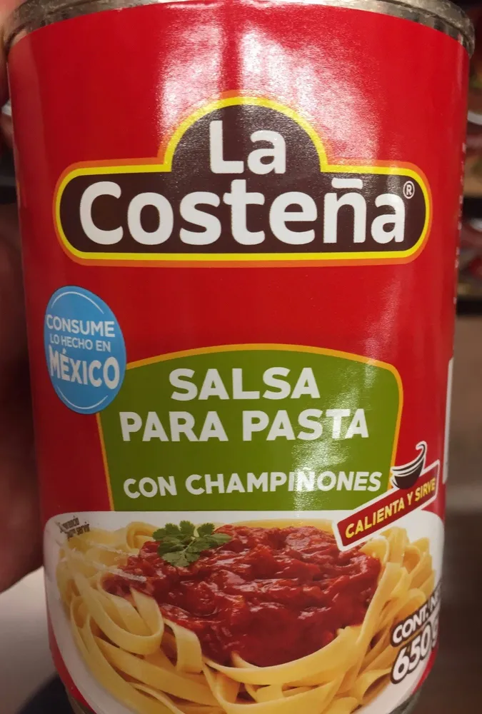 SALSA PARA PASTA CON CHAMPIÑONES