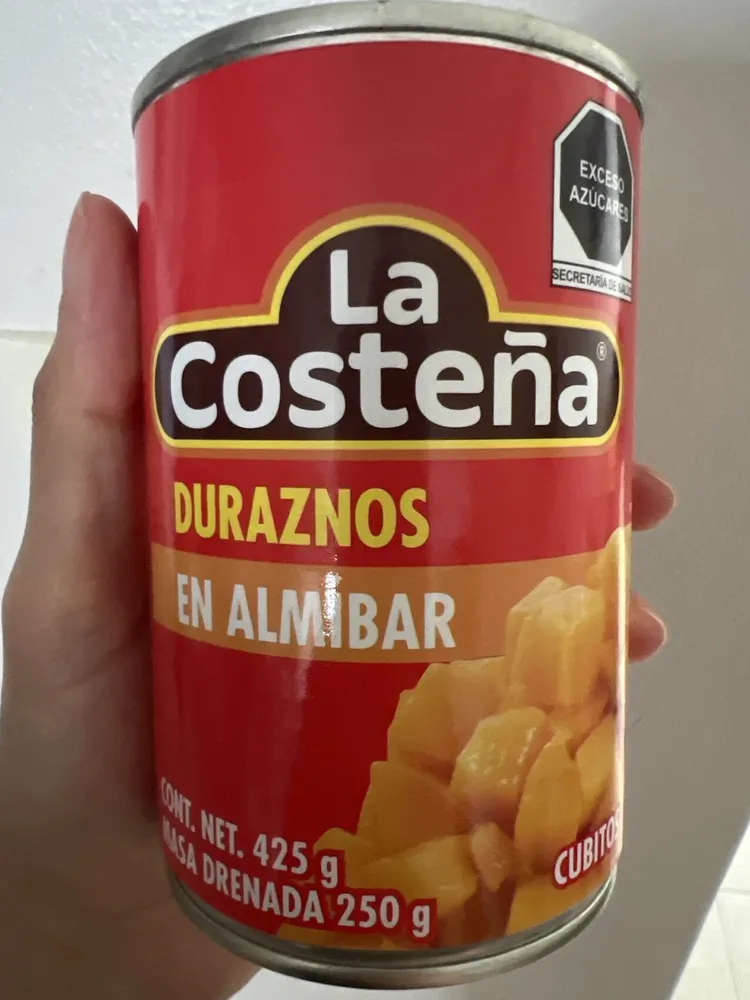 CUBITOS DE DURAZNO EN ALMÍBAR LA COSTEÑA
