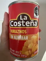CUBITOS DE DURAZNO EN ALMÍBAR LA COSTEÑA