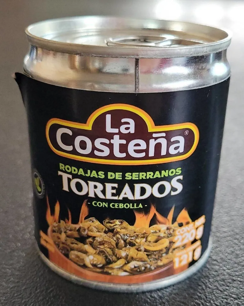 Rodajas de chile Serrano Toreado con cebolla