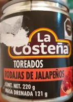 Jalapeno rote Chilli Scheiben gegrillt