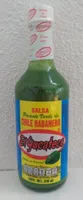 Salsa picante verde de Chile habanero