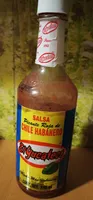 Salsa picante roja de chile habanero